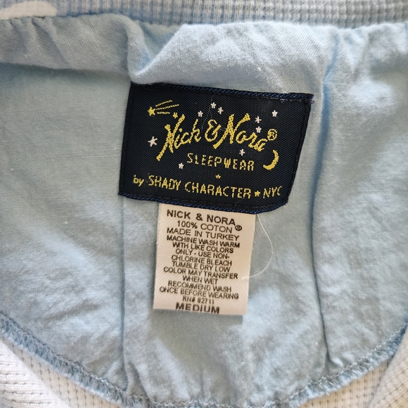 Nick & Nora Adorable Blue Duck Print Women's Pajamas - Picture 2 of 5